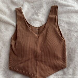 Brown BKE tank top with bra